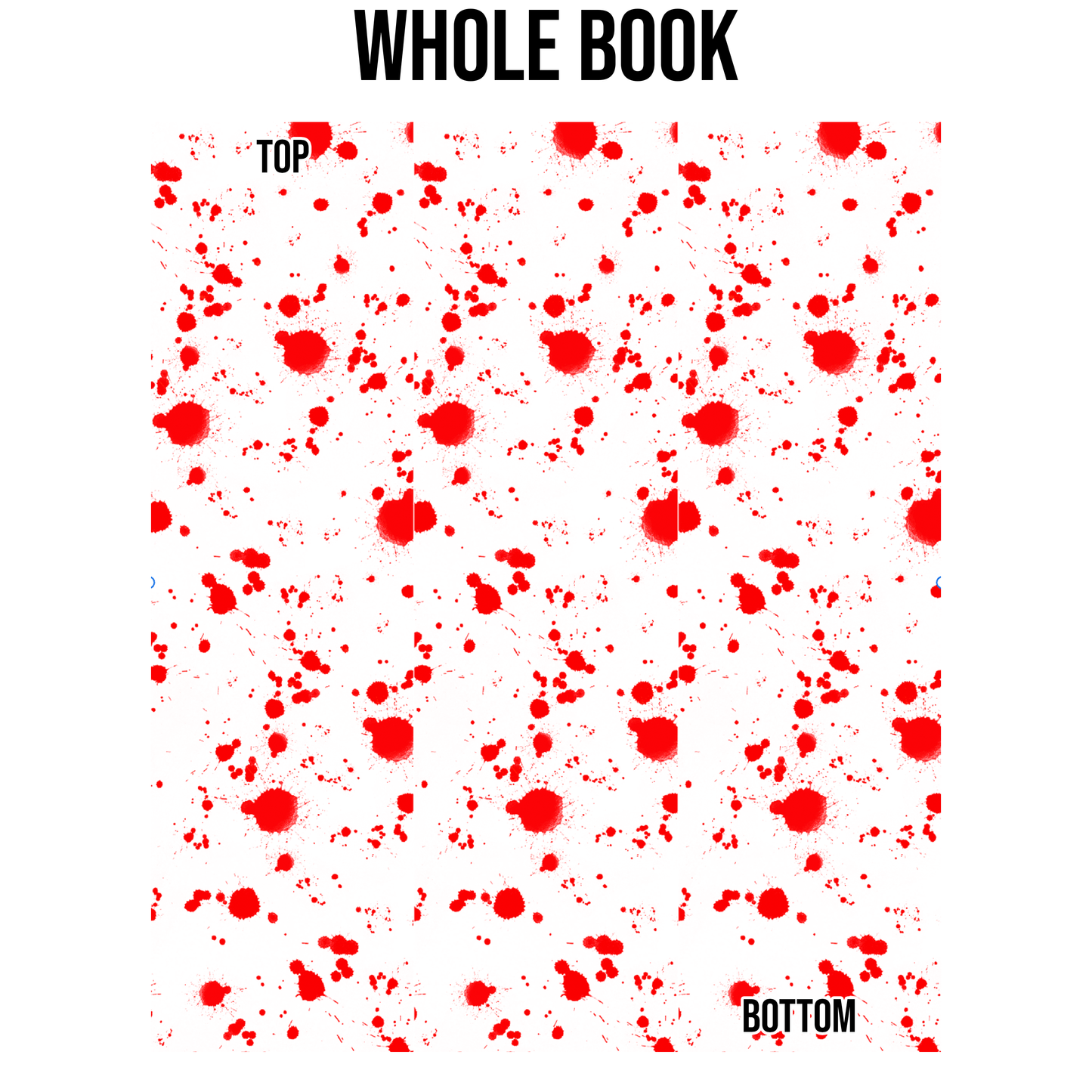 Blood Splatter Edge Design