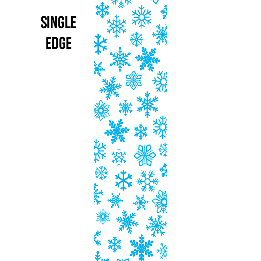 Colored Snowflakes Edge Design