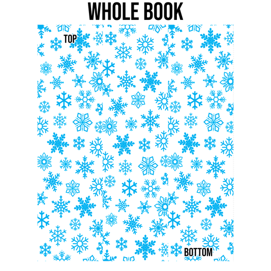 Colored Snowflakes Edge Design