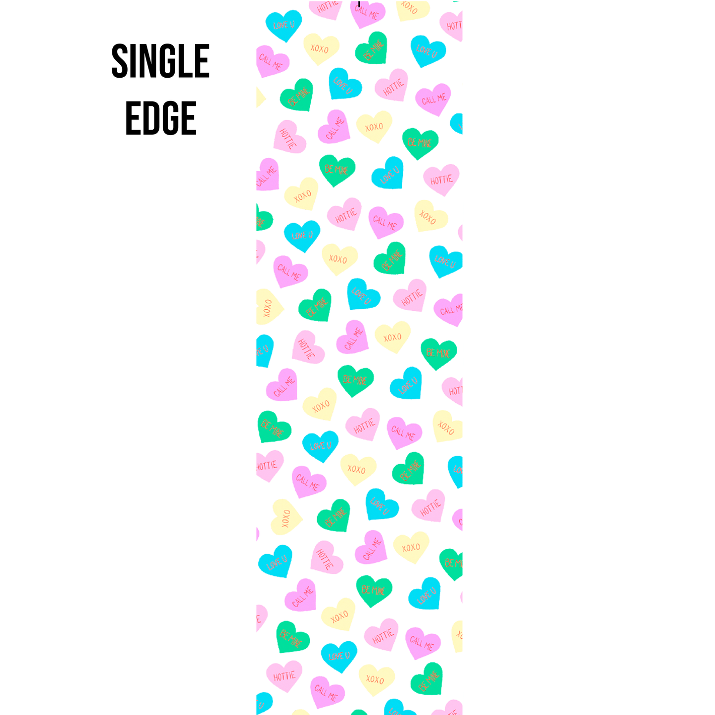 Conversation Hearts Edge Design