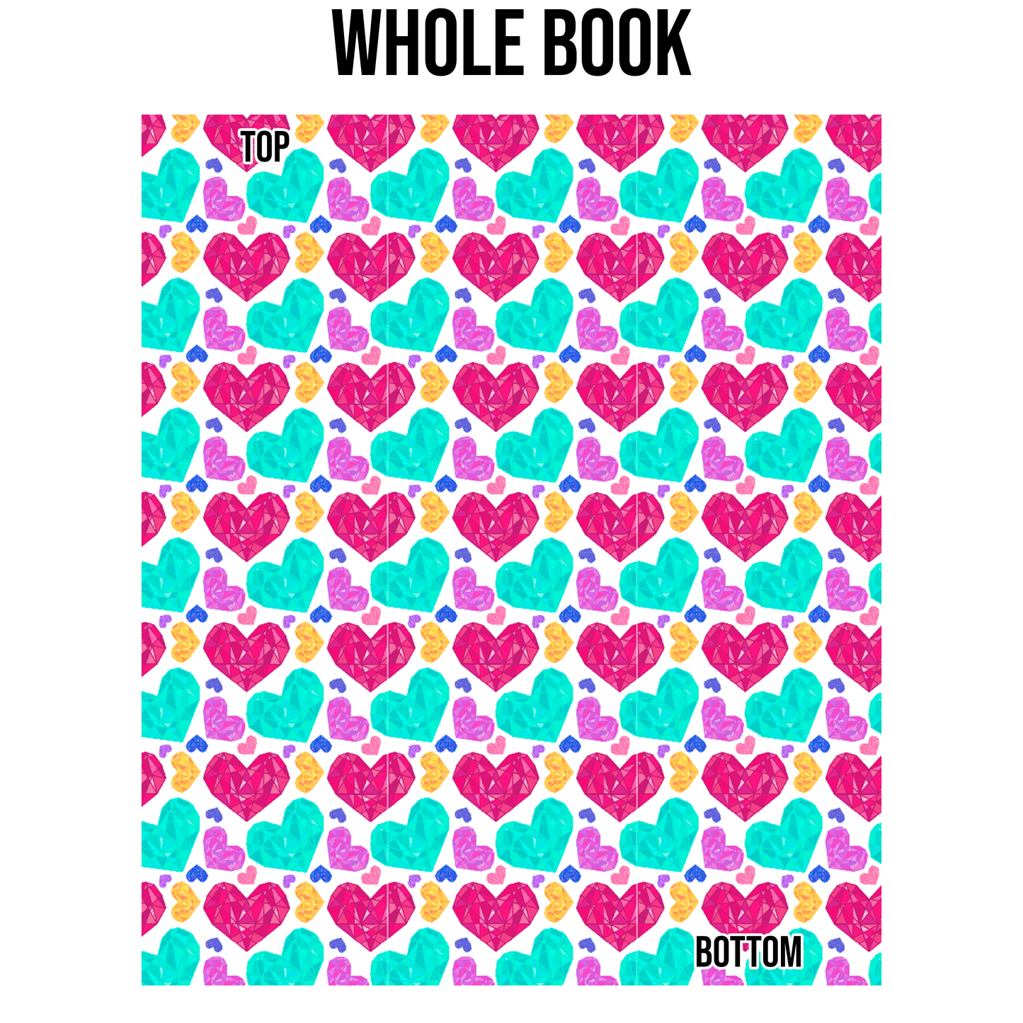 Geometric Hearts Edge Design