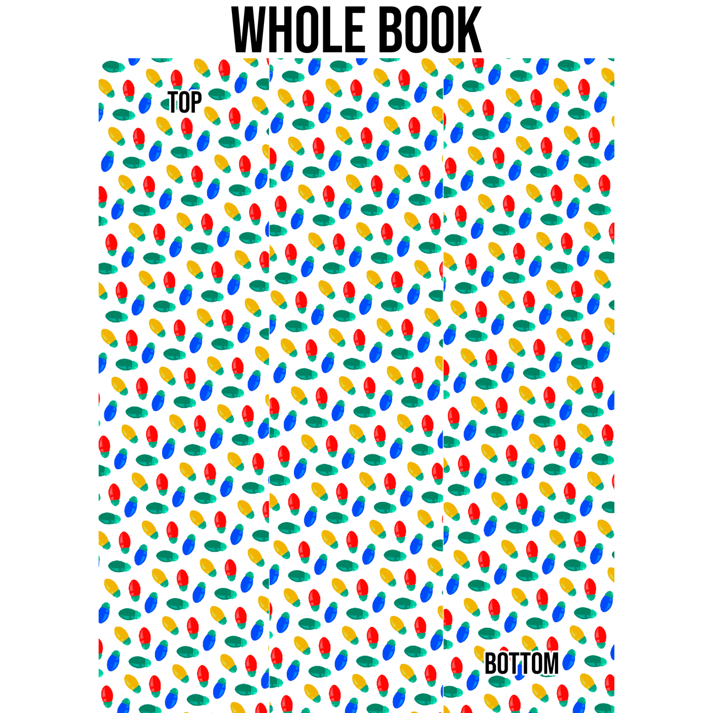 Playfully Holiday Lights Edge Design