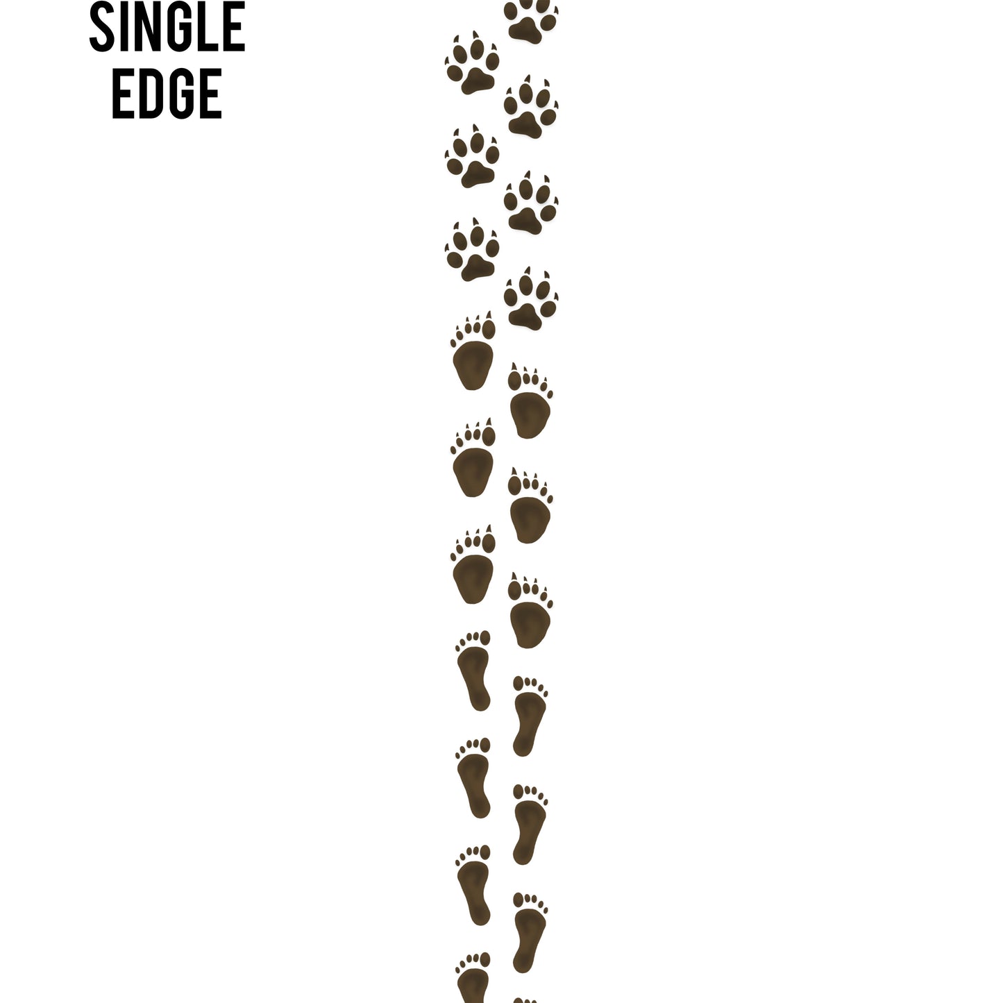 Werewolf Footprints Edge Design