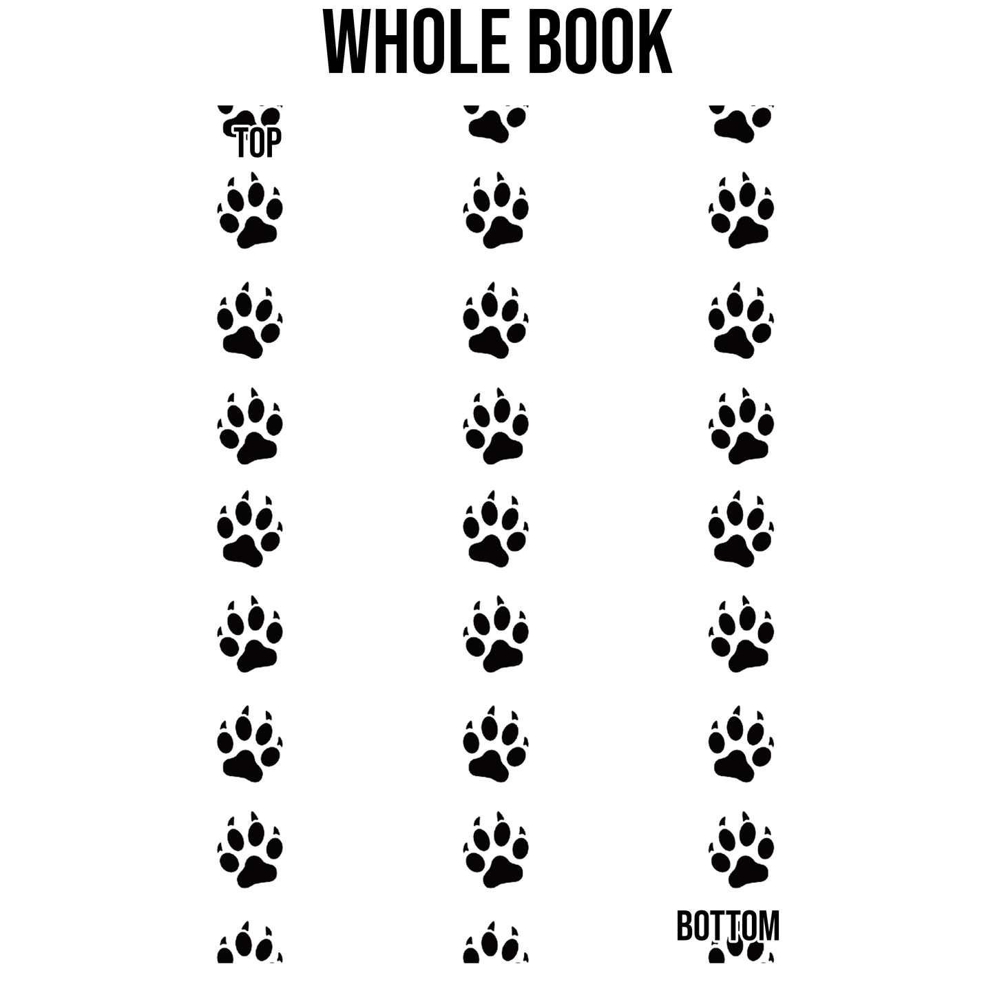 Paw Prints Edge Design