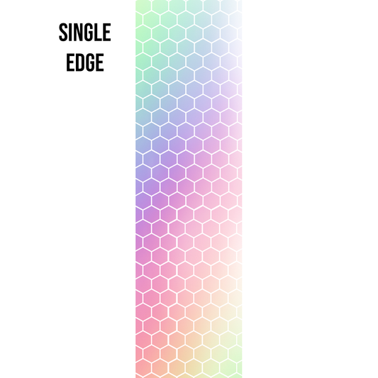 Rainbow Hexagon Edge Design