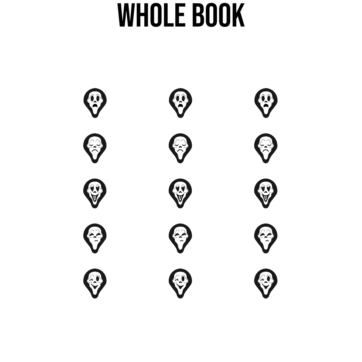 Spooky Mask Edge Design