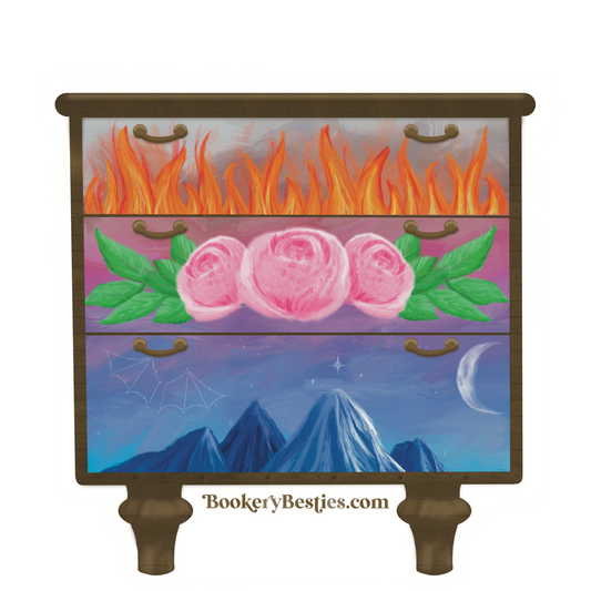 "3 Sisters" Romantasy Sticker – A Symbol of Fire, Flora & Fate 🔥🌸🌙