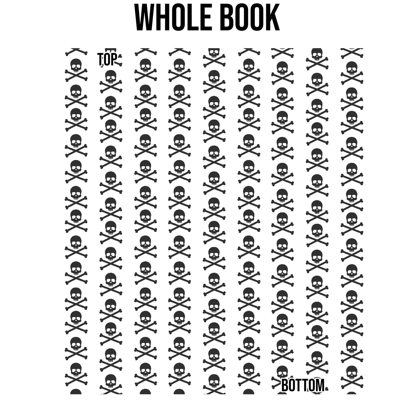 Skull and Crossbone Edge Design