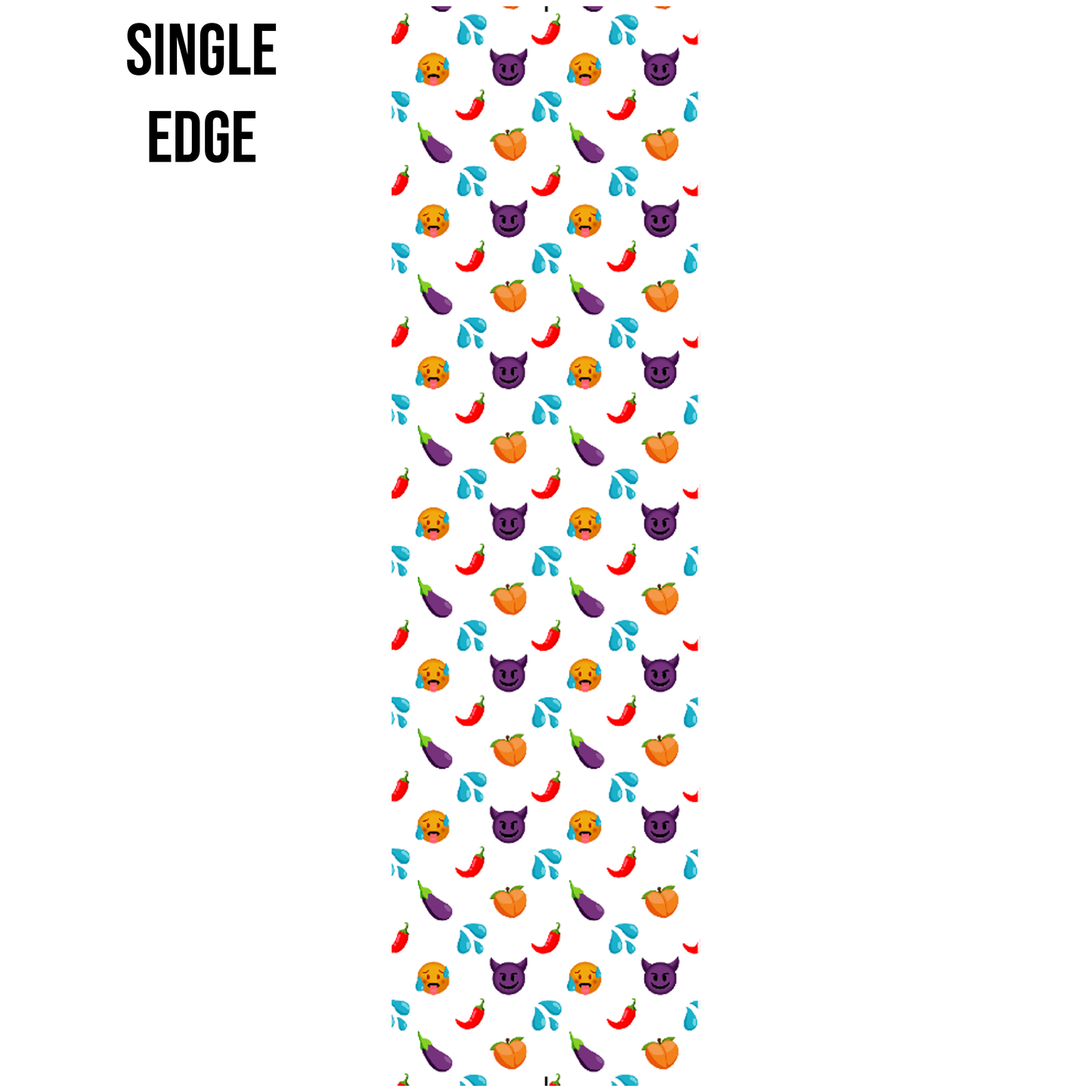 Spicy Emojis Pattern Edge Design