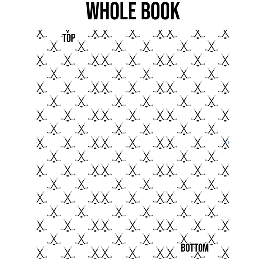 Sporty Hockey Sticks Edge Design