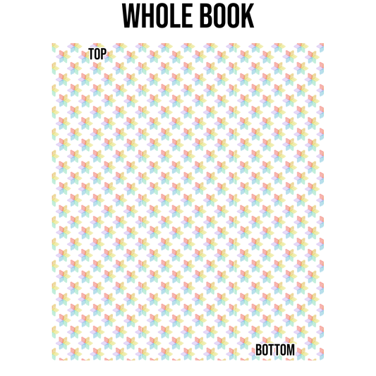 Watercolor Rainbow Star Edge Design