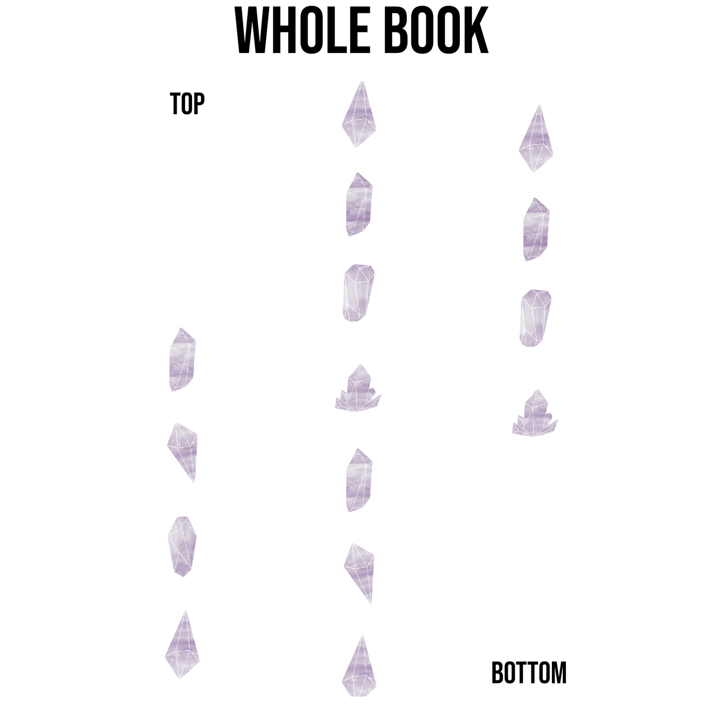 Watercolor Crystals Edge Design