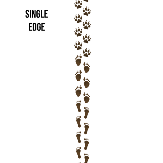 Werewolf Footprints Edge Design