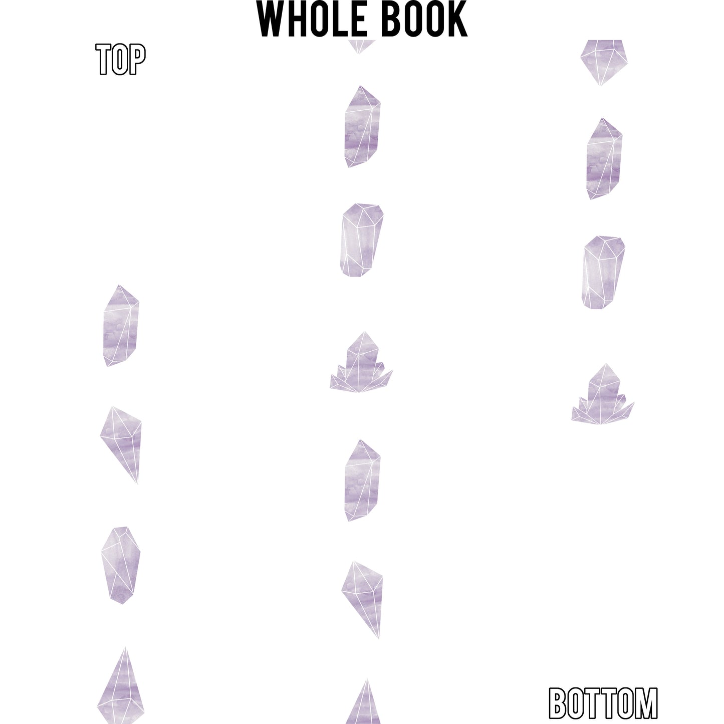 Watercolor Crystals Edge Design