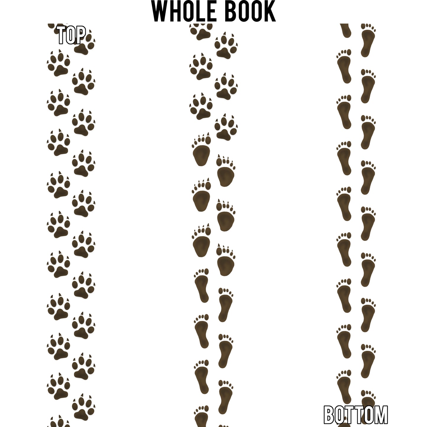 Werewolf Footprints Edge Design