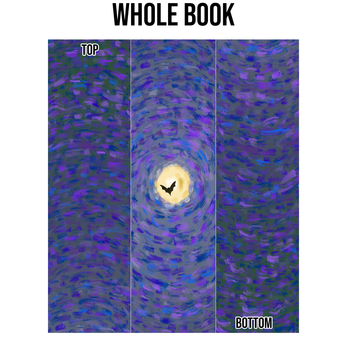 Starry Night Bat Moon Edge Design