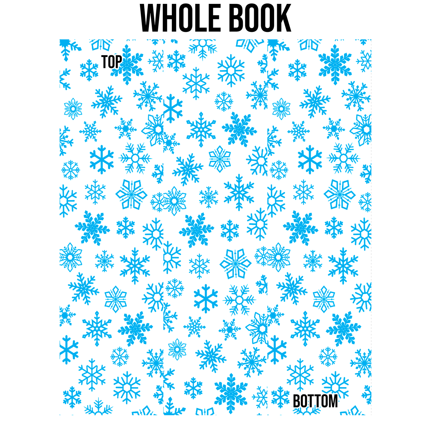 Colored Snowflakes Edge Design