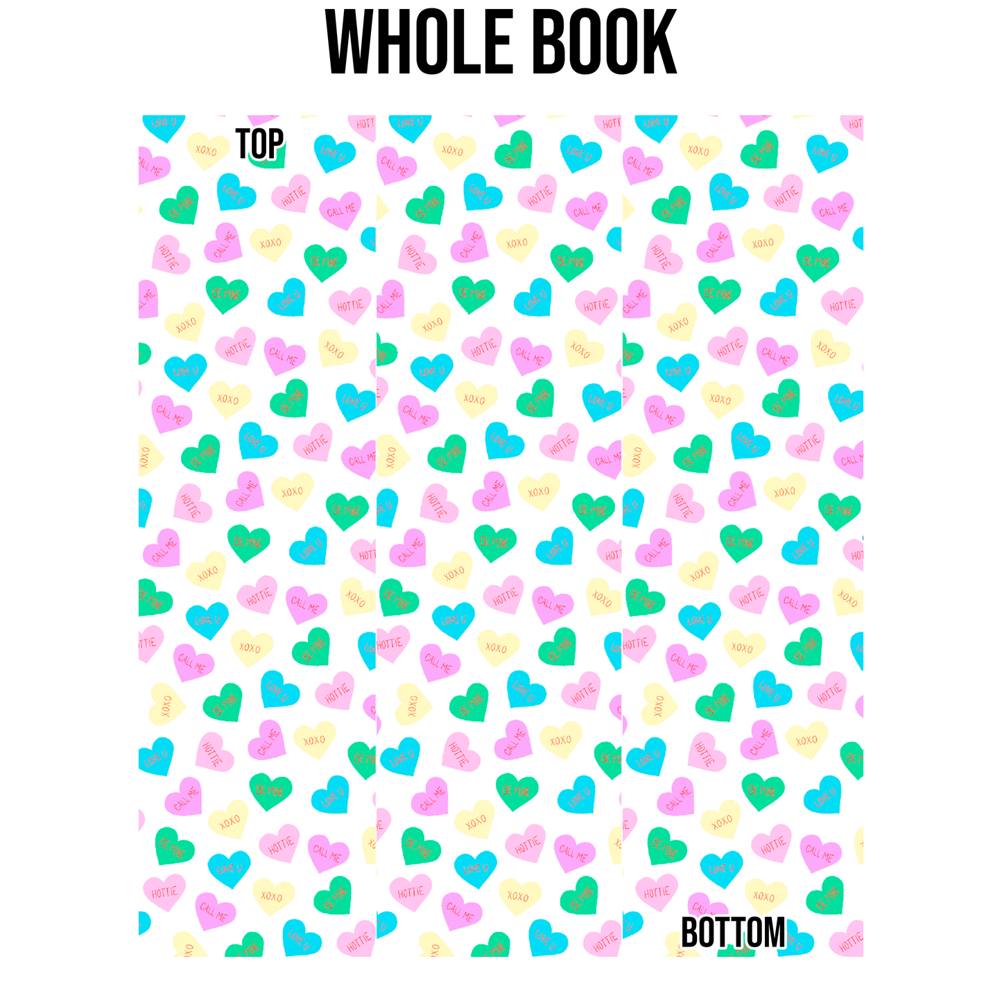 Conversation Hearts Edge Design