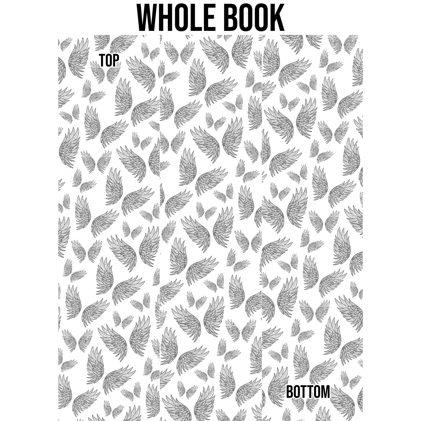 Majestic Feathered Wings Edge Design