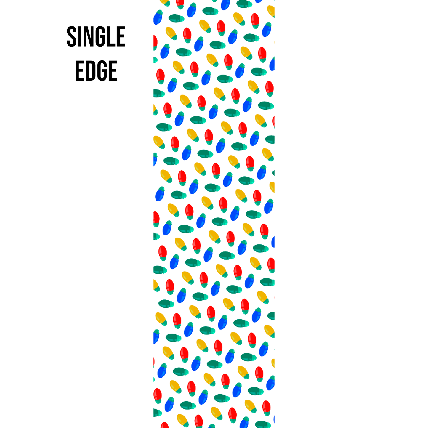 Playfully Holiday Lights Edge Design