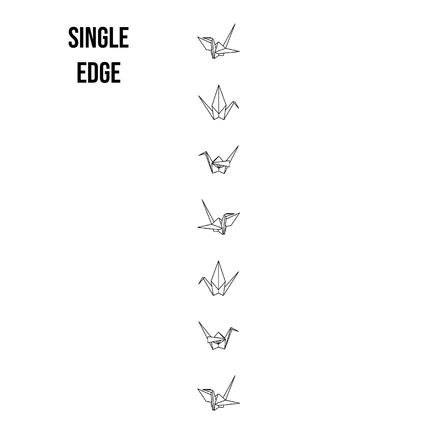 Paper Crane Edge Design