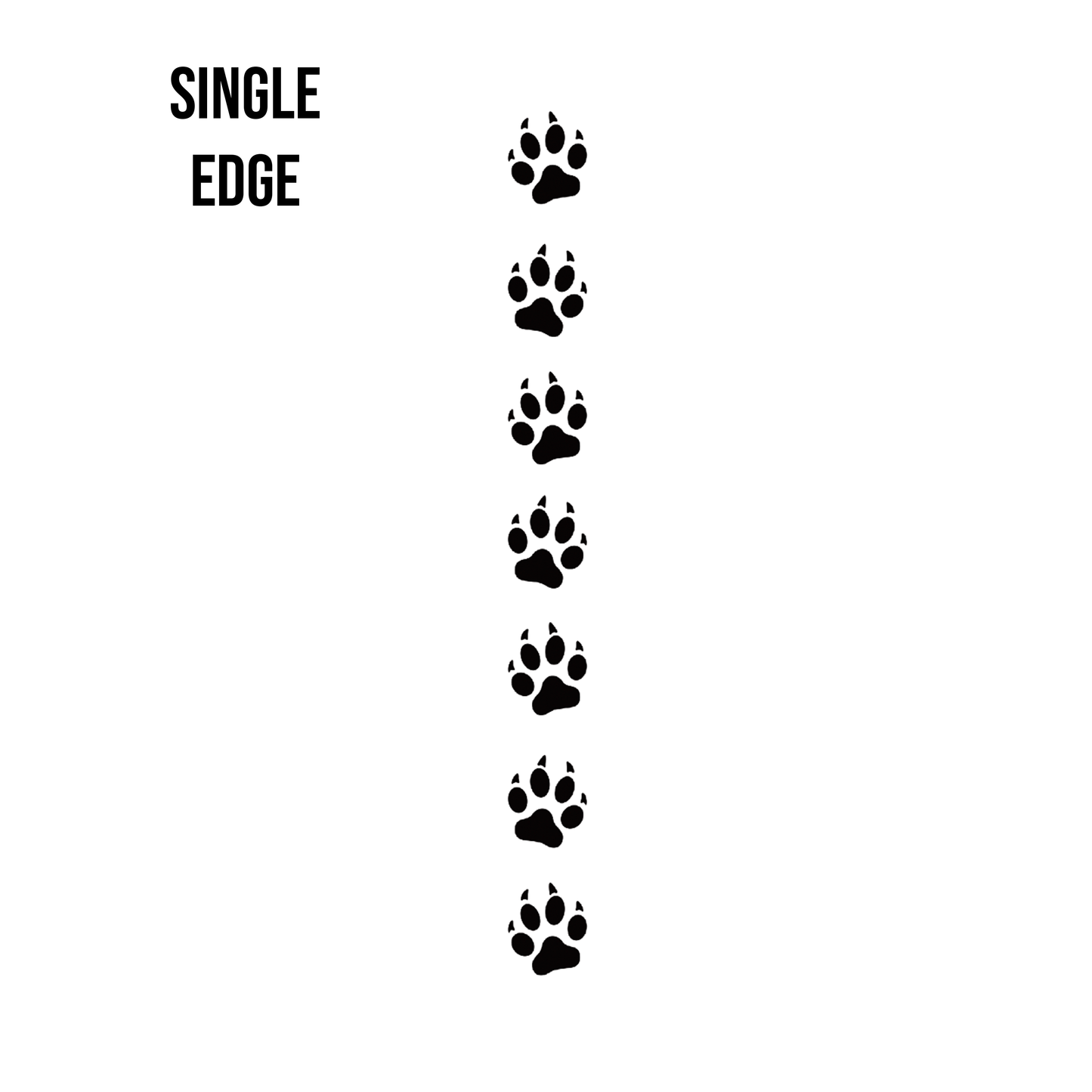 Paw Prints Edge Design