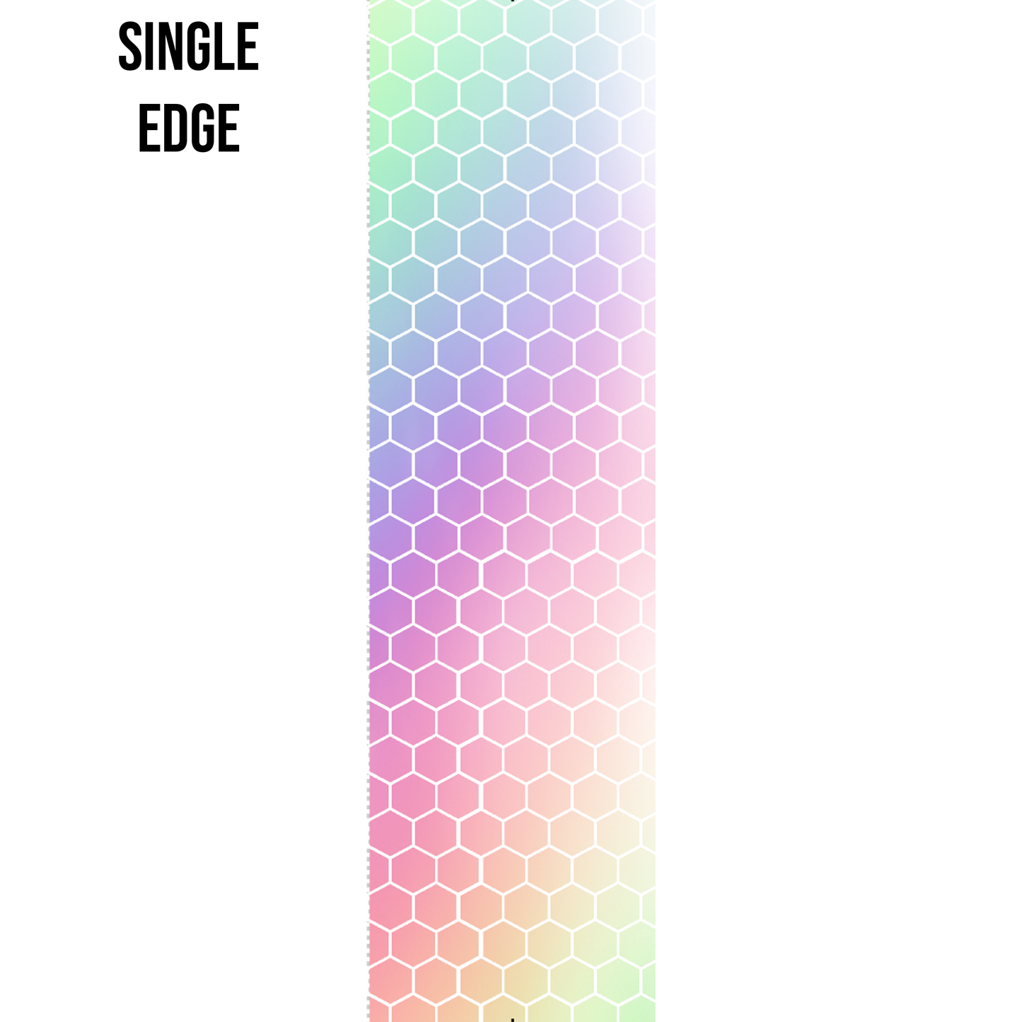Rainbow Hexagon Edge Design