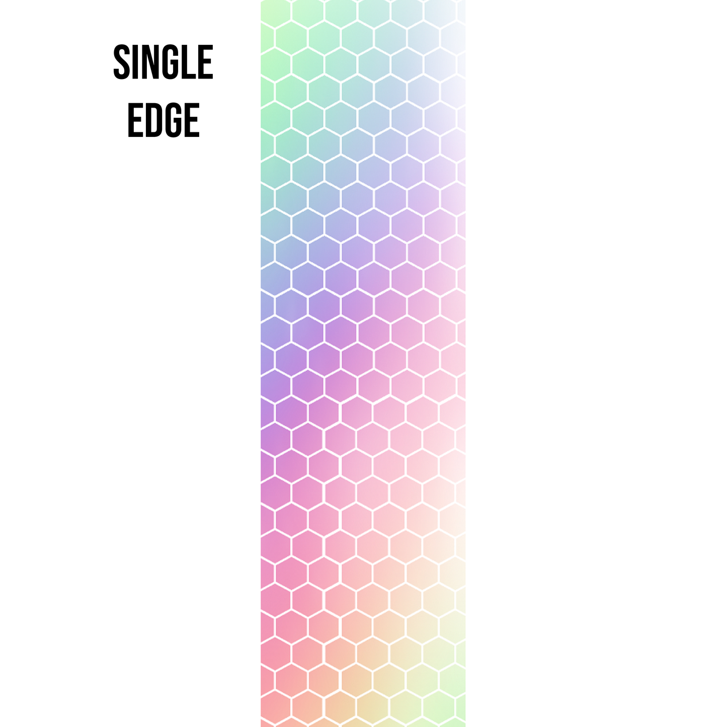 Rainbow Hexagon Edge Design
