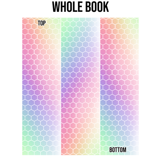 Rainbow Hexagon Edge Design