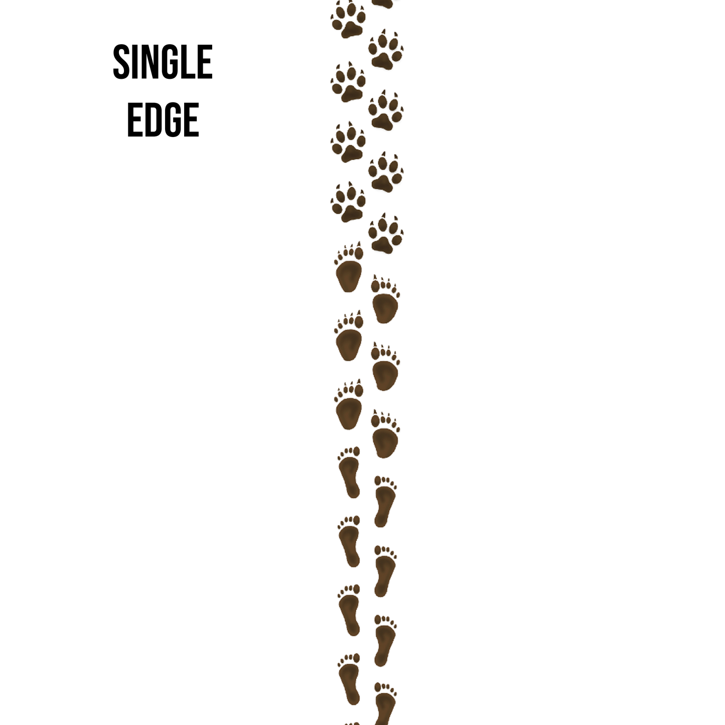 Werewolf Footprints Edge Design