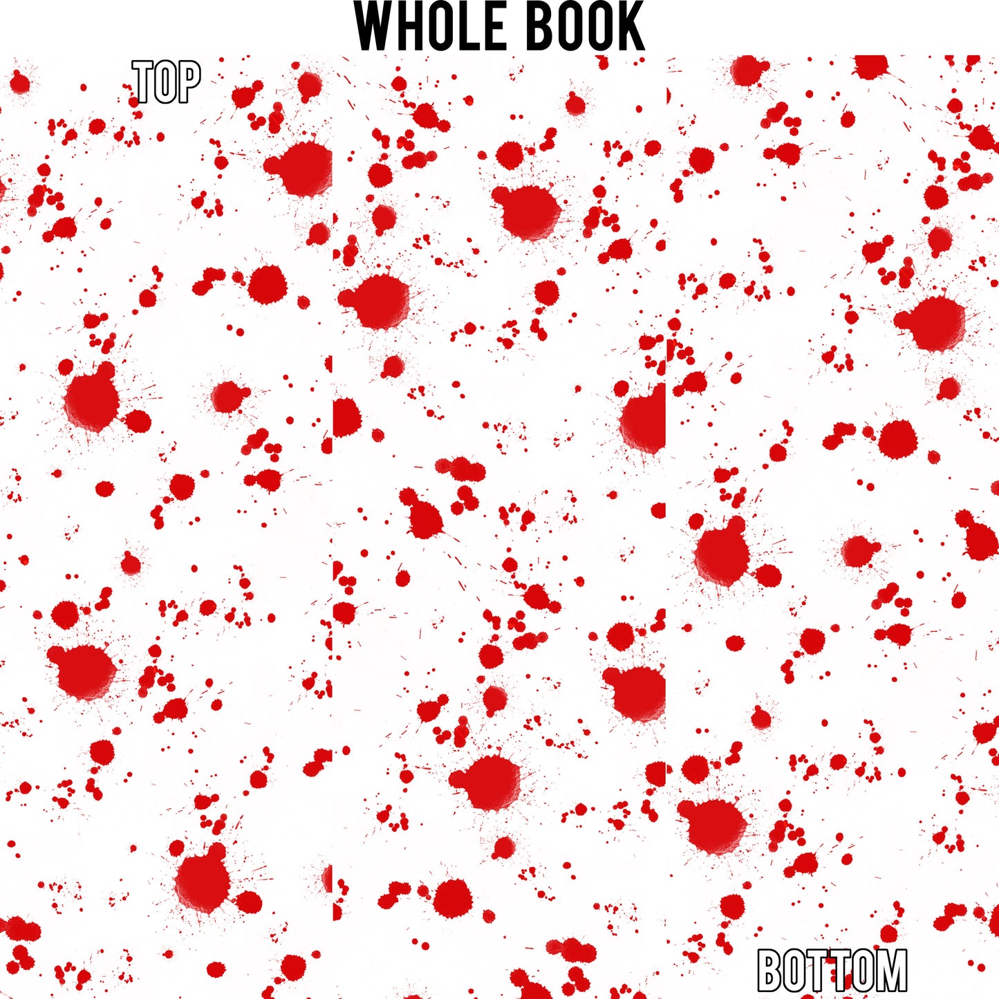 Blood Splatter Edge Design