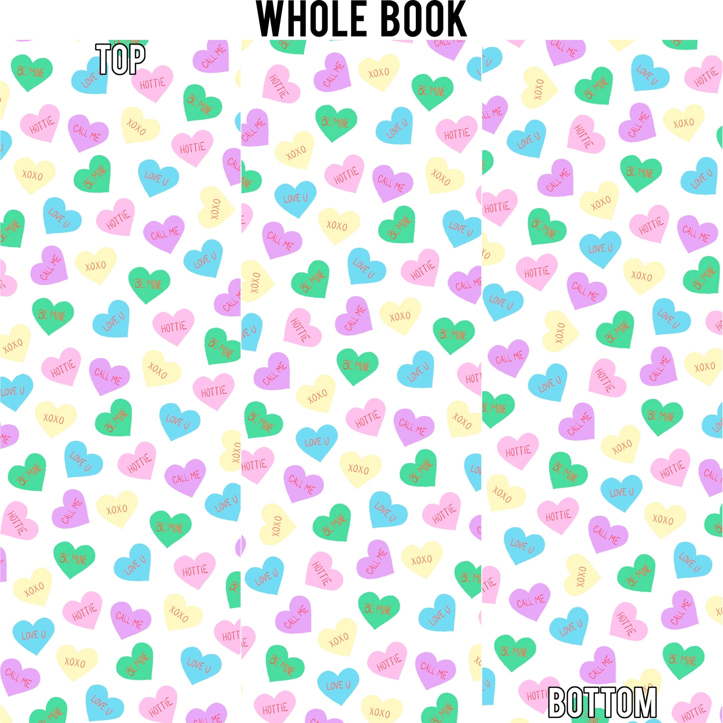 Conversation Hearts Edge Design