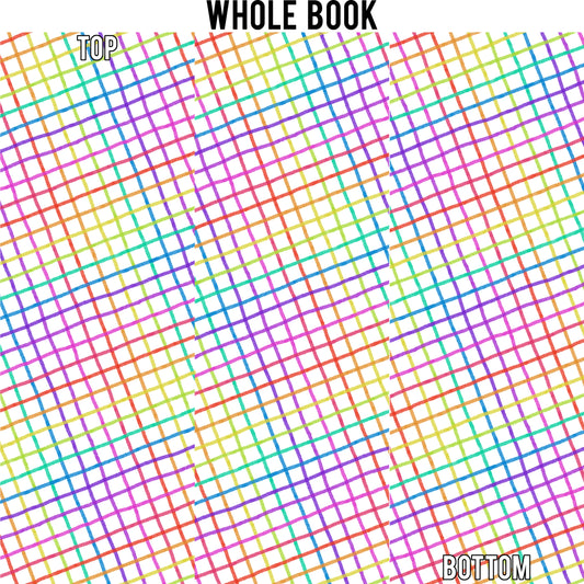Rainbow Skinny Plaid Edge Design