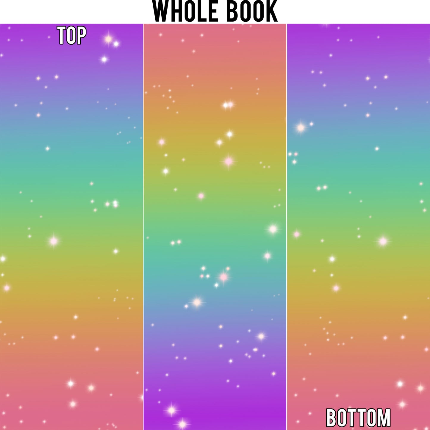 Rainbow Starry Sky Edge